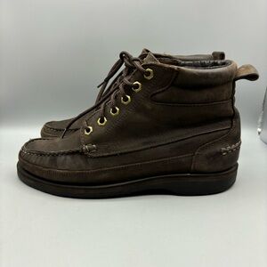 Colorado Amazonas Ankle Boots Men’s Size 8 M Brown Leather Moc Toe Hiking Brazil